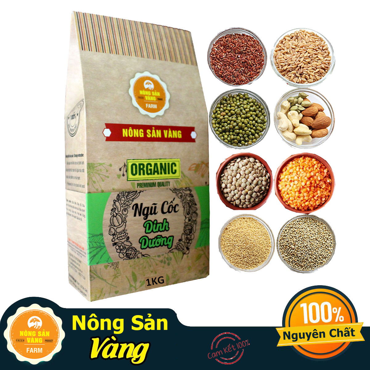 Ngũ Cốc Dinh Dưỡng 1KG - Nông Sản Vàng