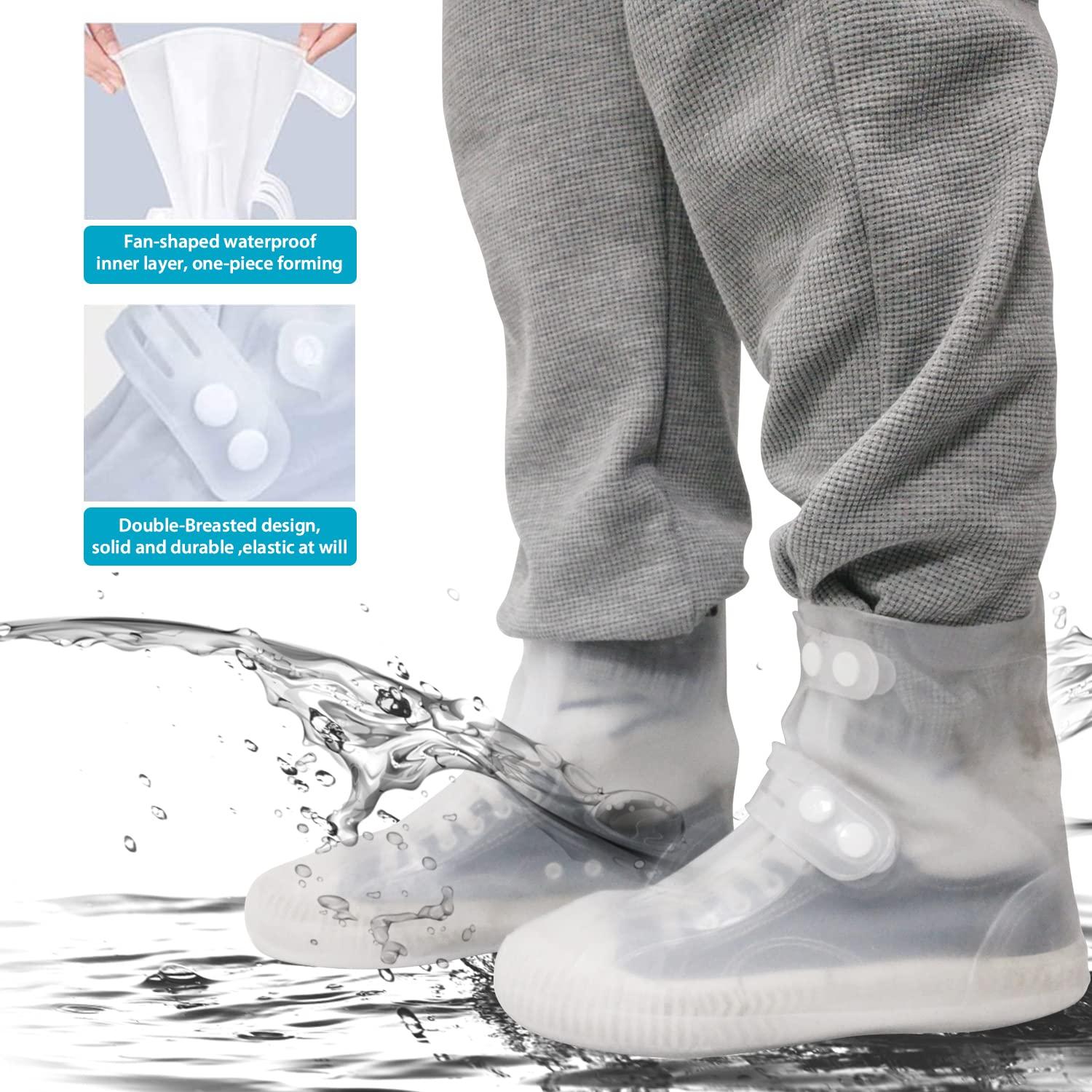 Bao Giày Silicon, Một Đôi Bao Giày Silicon Chống Trơn Trượt Bao Giày Chống Thấm Nước Làm Dày Overshoes Cho Nam Nữ