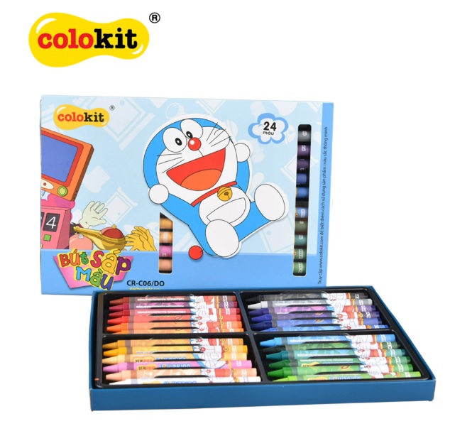 Sáp màu Colokit Doraemon CR-C06/DO