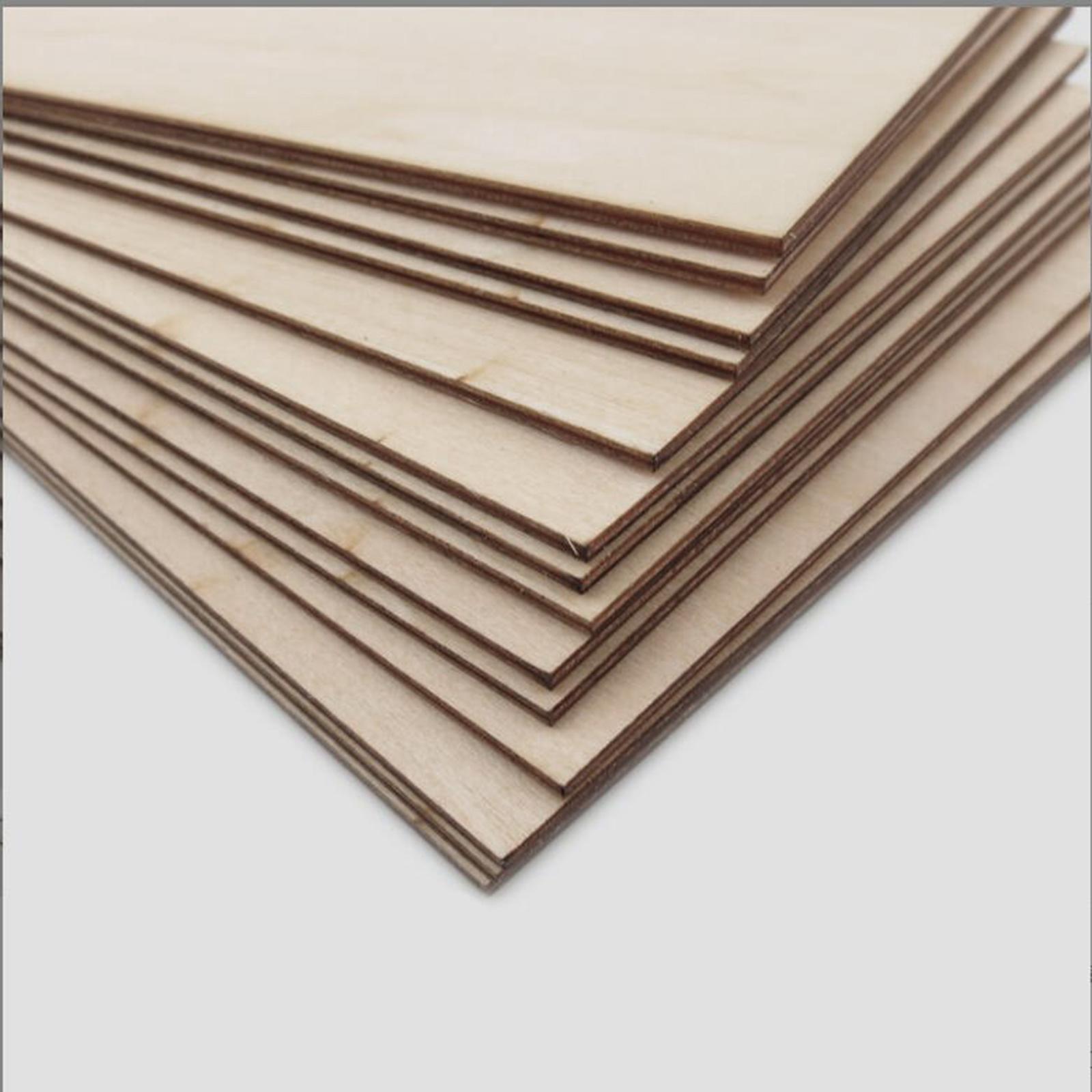 5 Pieces Wood Sheets Craft Supplies Hobby Materials DIY Projects DIY Wooden Plate Thin Crafts Wood Board for Ship Make Models
