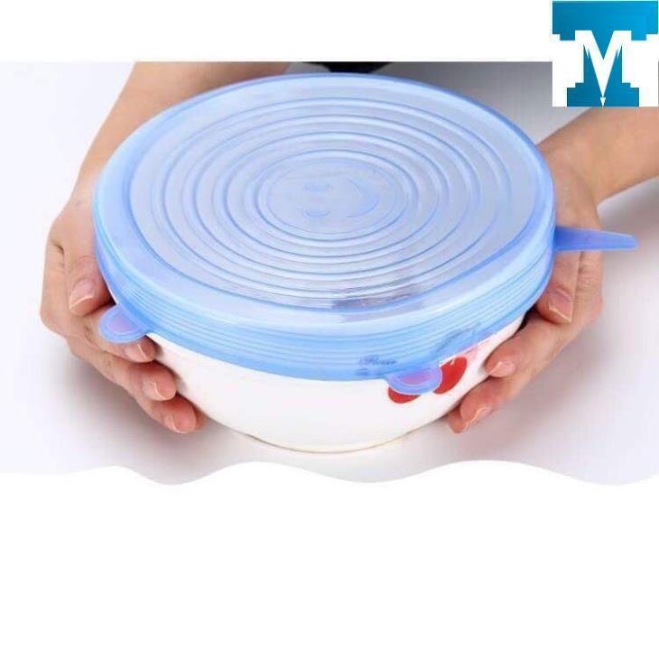 Set 6 nắp đậy thực phẩm silicon siêu dai