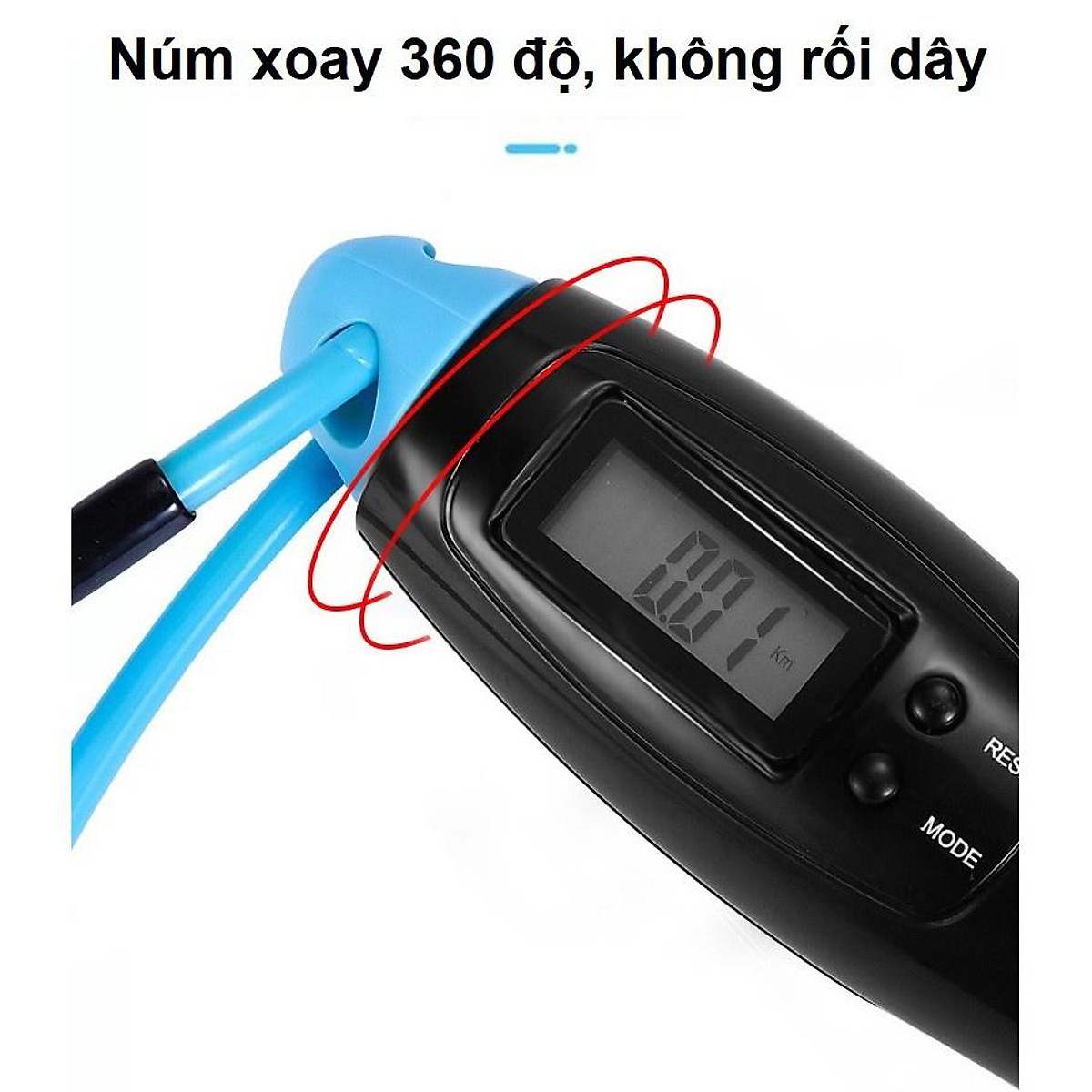 Dây Nhảy Đếm Số, Đo Calo, Khoảng Cách Cao Cấp Chính Hãng miDoctor - Kèm Bóng Xoay Cho Người Mới Bắt Đầu Tập