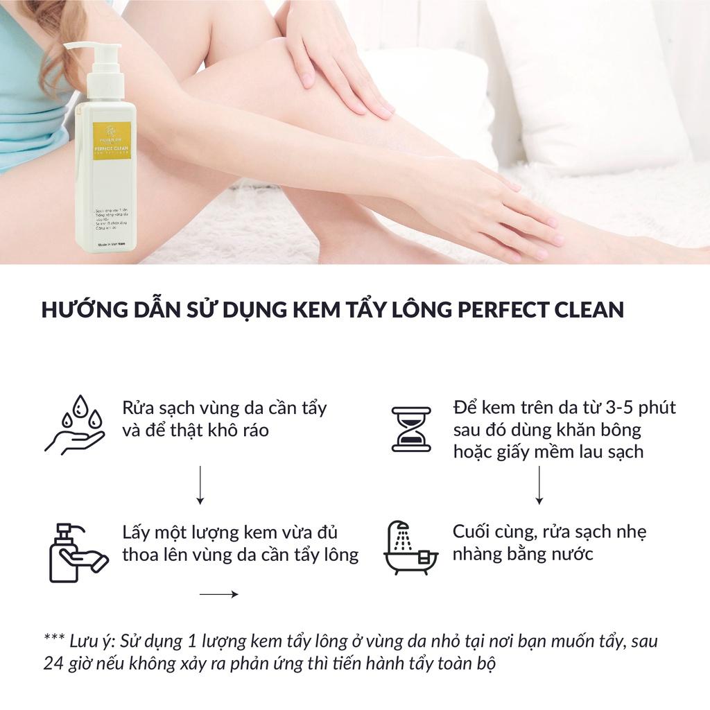 Kem tẩy lông Perfect Clean Huyền Phi 120ml tẩy sạch lông không đau rát