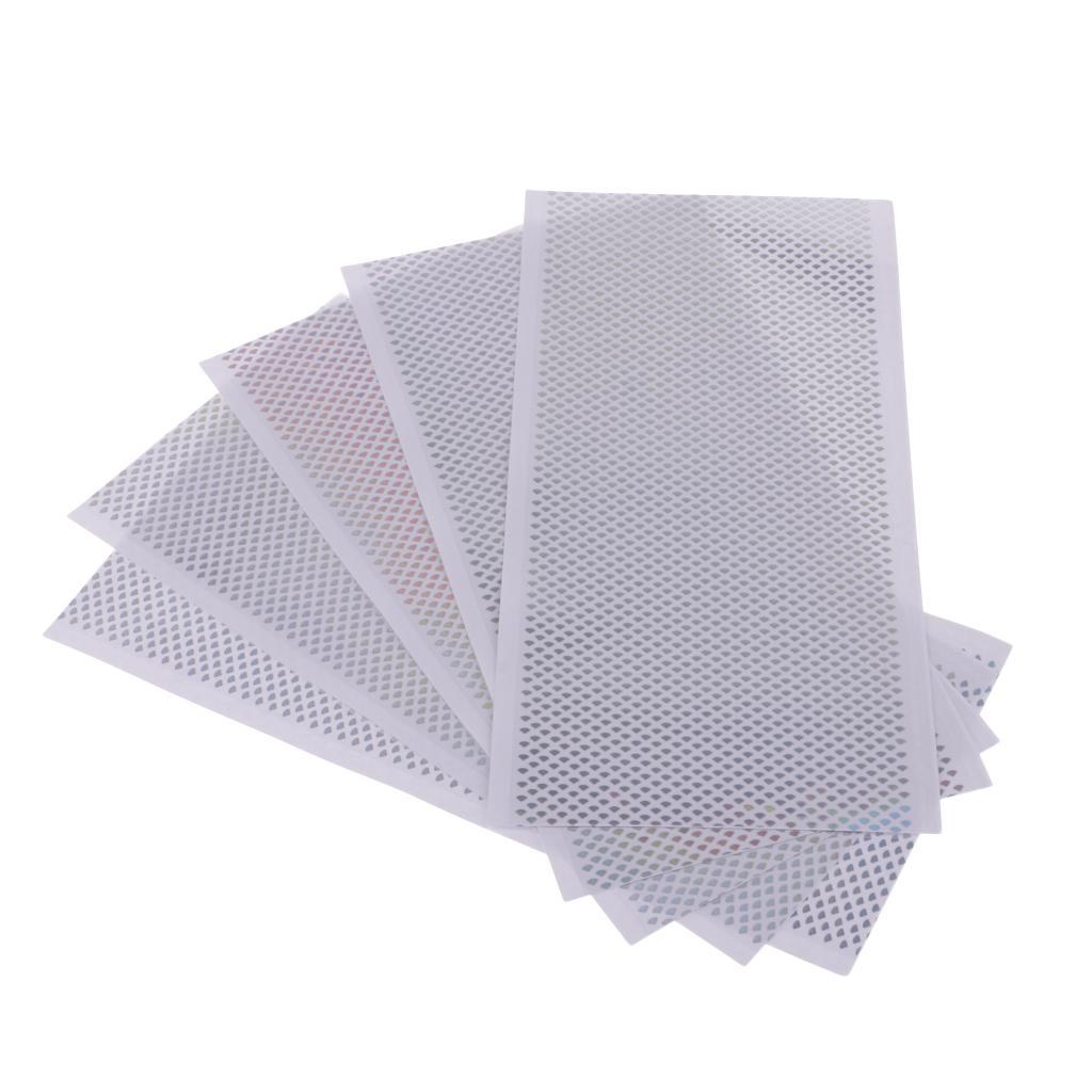 5pcs Fishing Lure Tape Fish Scales Holographic Reflective DIY Tackle Craft