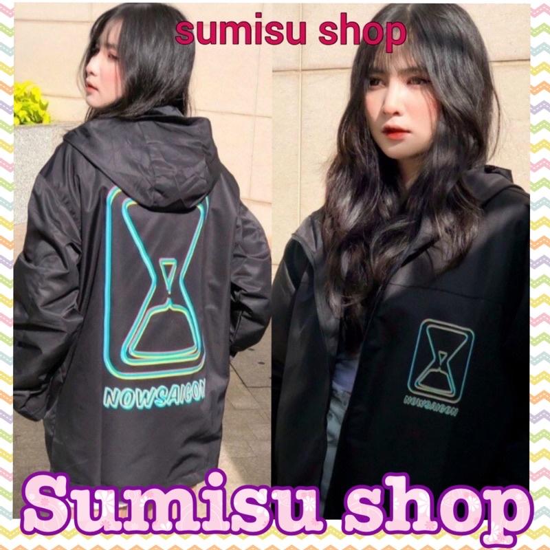 Áo khoác dù 2 lớp màu đen nowsaigon Ma2360 sumisu shop
