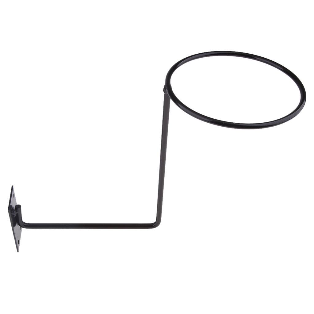 2pcs Heavy Duty Wall Mounted Wall Hooks Hat Rack Storage Holder Black