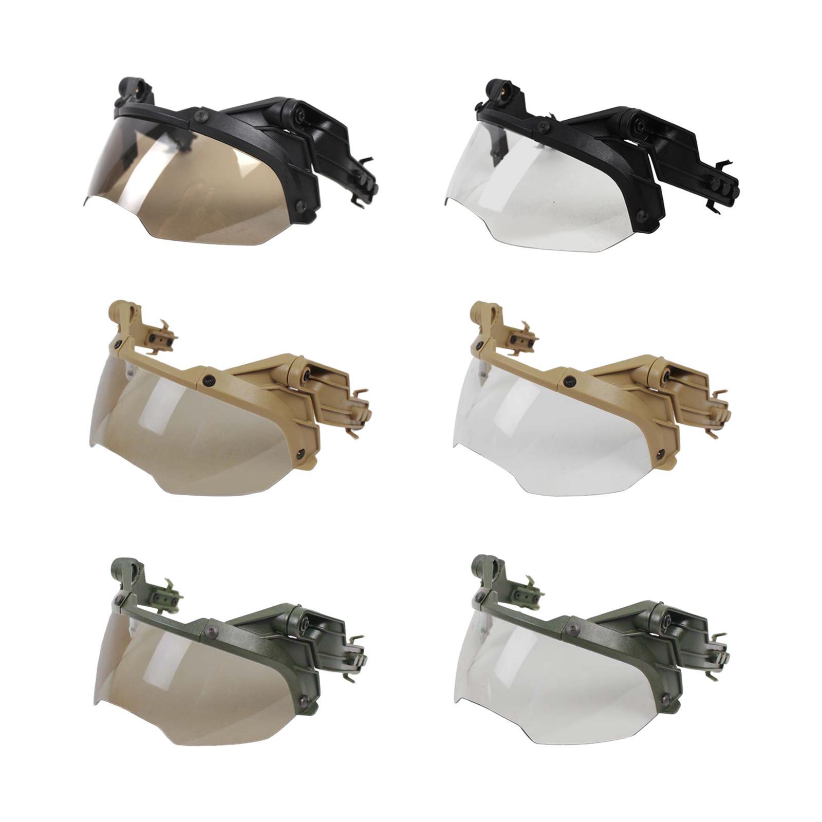 Tactical Split An toàn bảo vệ an toàn F-F-F-F-Foggles Phụ kiện đường ray 90 độ Bảo vệ antifog có thể tháo rời Color: Green B
