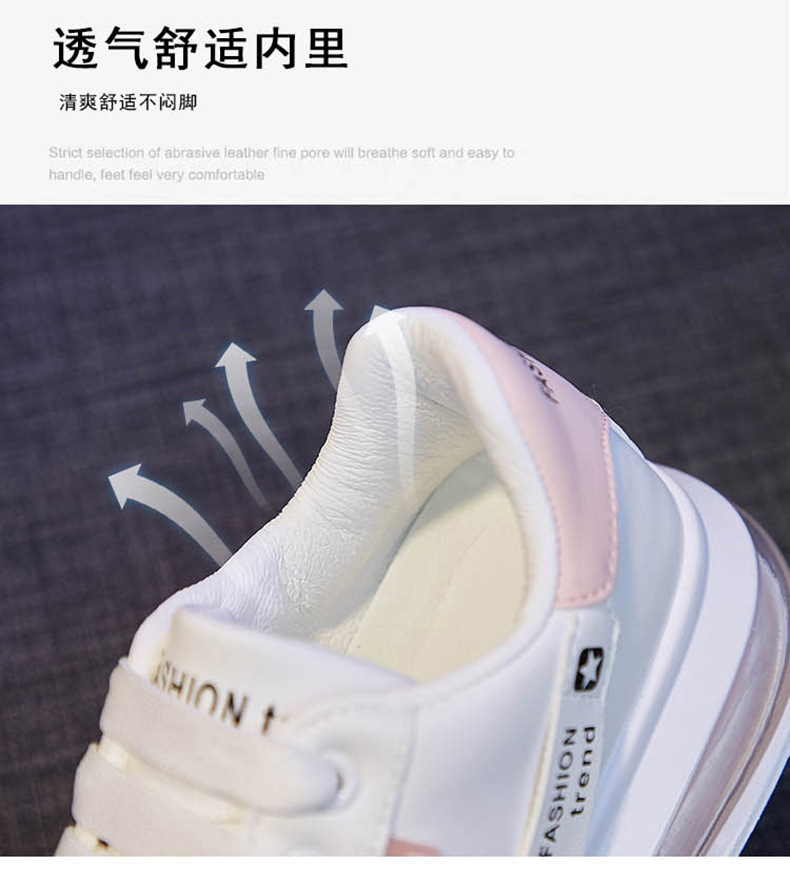 Giày sneaker nữ style Hàn Quốc hottrend 2022 đế bánh mì basic cao 4cm mới phong cách đẹp cá tính