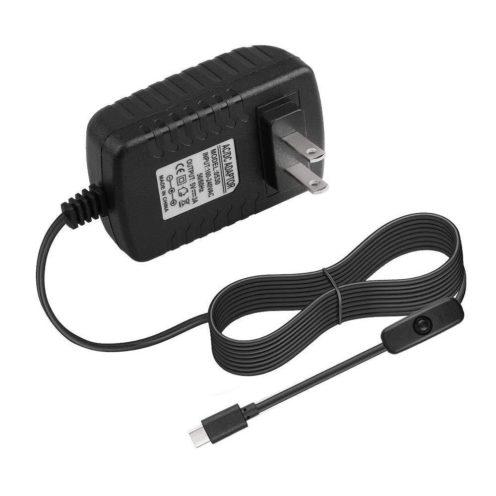 Bộ điều hợp năng lượng 5V3A với công tắc cho bộ chuyển đổi sạc công suất USB của Raspberry Pi 4 Type-C cho Raspberry Pi 4