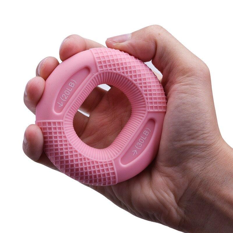 Adjustable Silicone Handshake 20-80 Pounds Grip Ring Finger Forearm Trainer Expander Wrist Muscle Exercise Gym Fitness