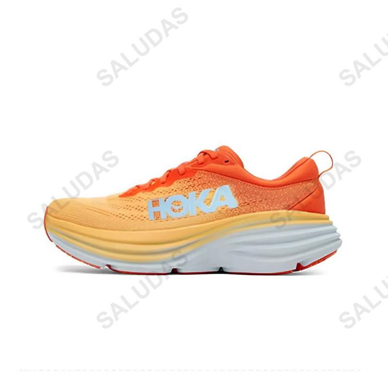 Hoka ban đầu Bondi 8 Sneakers Outdoor Rune Color: Grey blue Shoe Size: 36