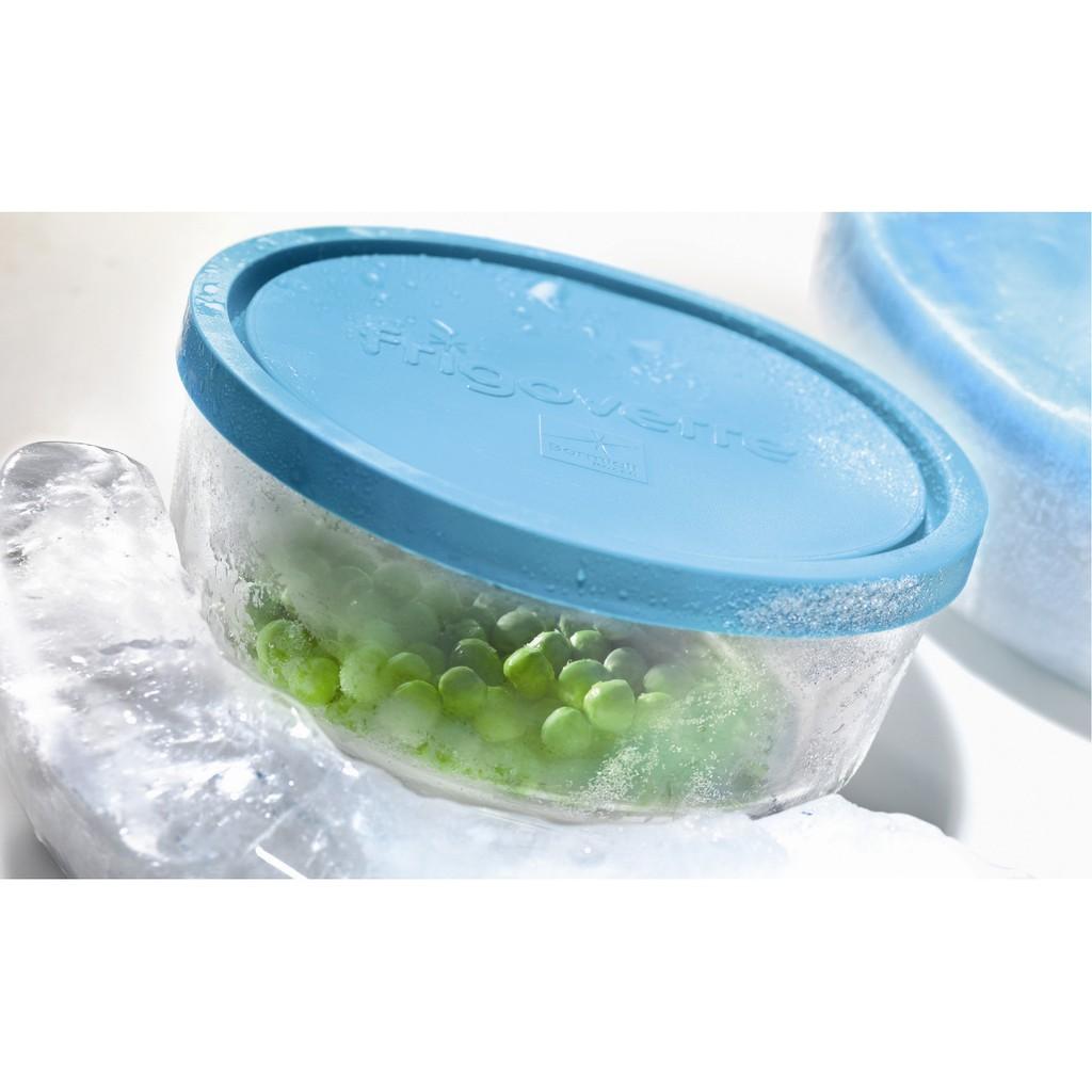 Hộp thuỷ tinh tròn Frigoverre 18 - 1250ml dùng được trong ngăn đông tủ lạnh, kín hơi