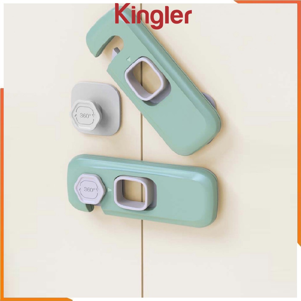 Chốt Khóa Tủ An Toàn Cho Bé, Khóa Chốt Hiện Đại, Tiện Dụng Cho Mẹ - An Toàn Cho Em Bé Trong Nhà - Kingler 3107