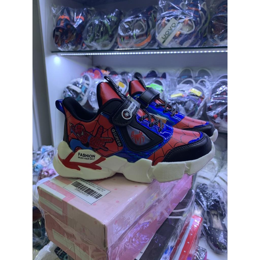 Giày siêu nhân spiderman bé trai 3 - 15 tuổi phong cách sneaker năng động và khỏe khoắn GE73