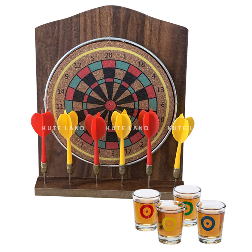 Bảng phóng uống rượu bia trò chơi Dart Shot Drinking Game không thể thiếu trong bữa tiệc