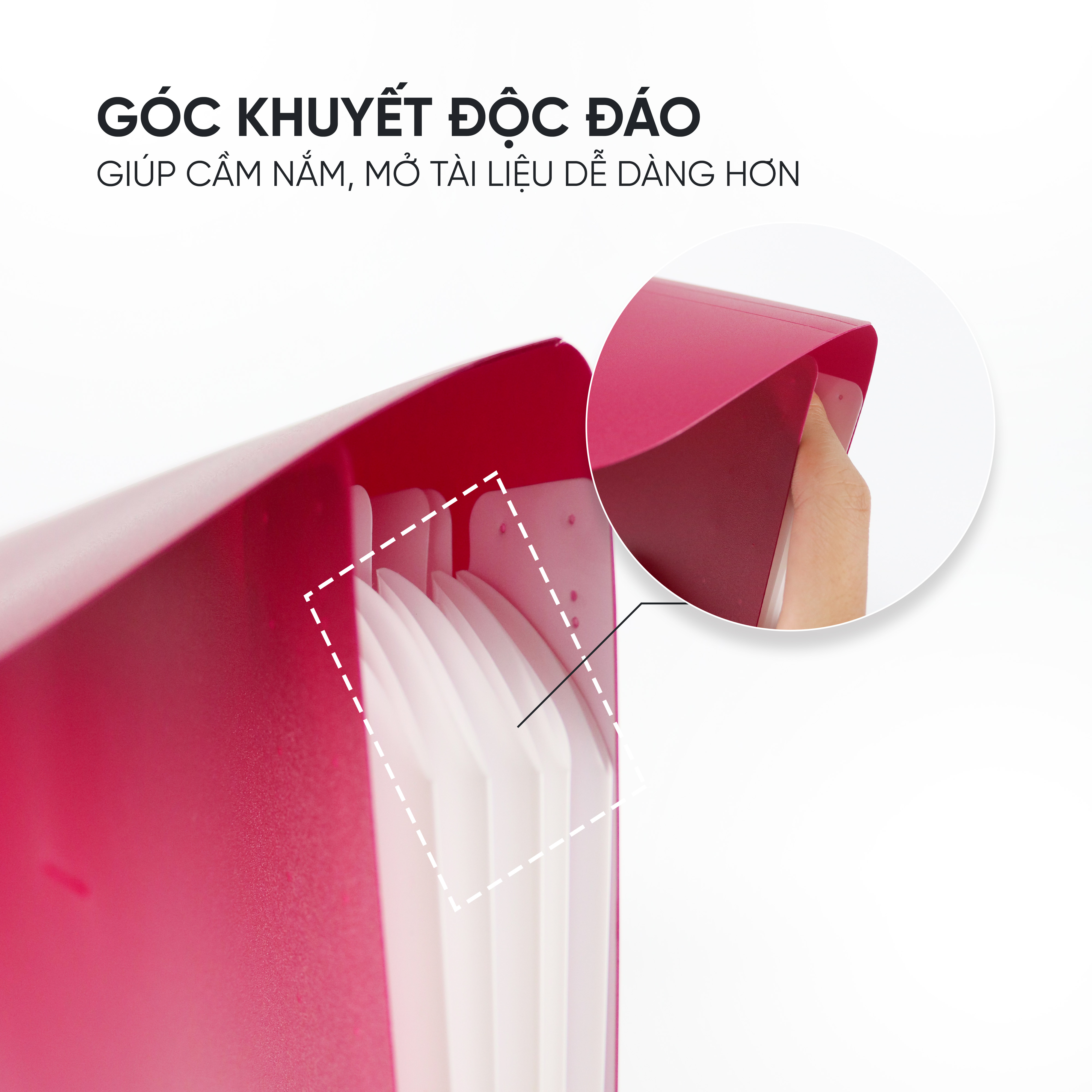 Cặp Đựng Tài Liệu A4 Nhiều Ngăn AO+ Switch OFF