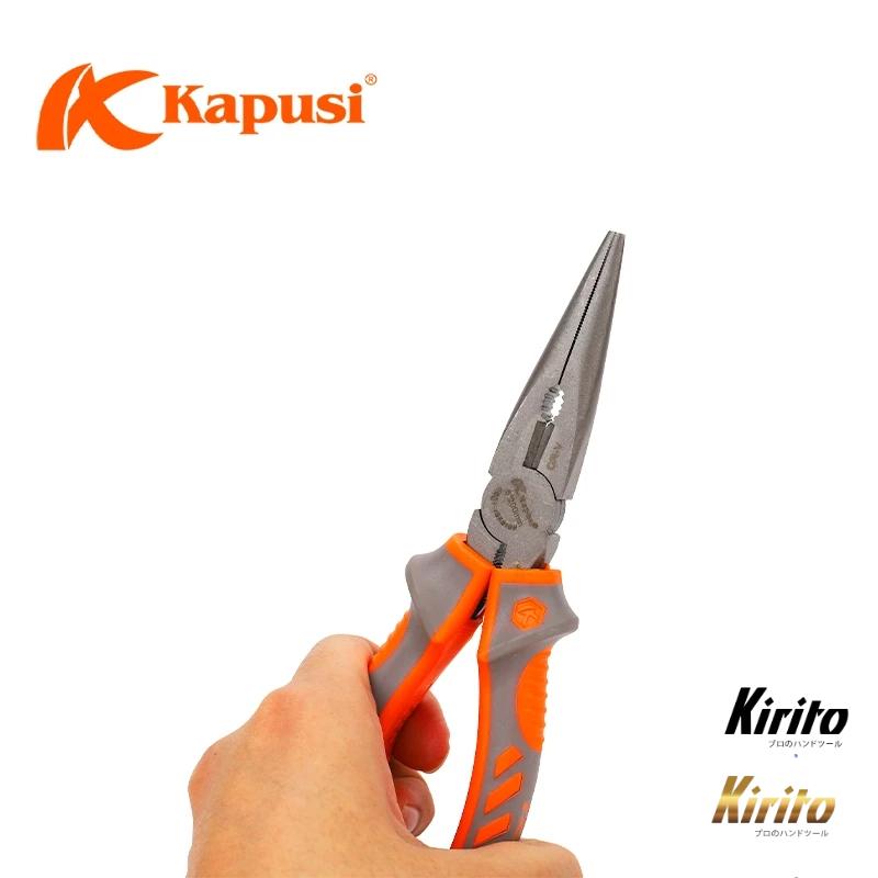 Kìm Nhọn Kapusi 6 inch & 8 inch – Cắt, Uốn, Kéo Dây Kim Loại, Dây Điện Chính Xác