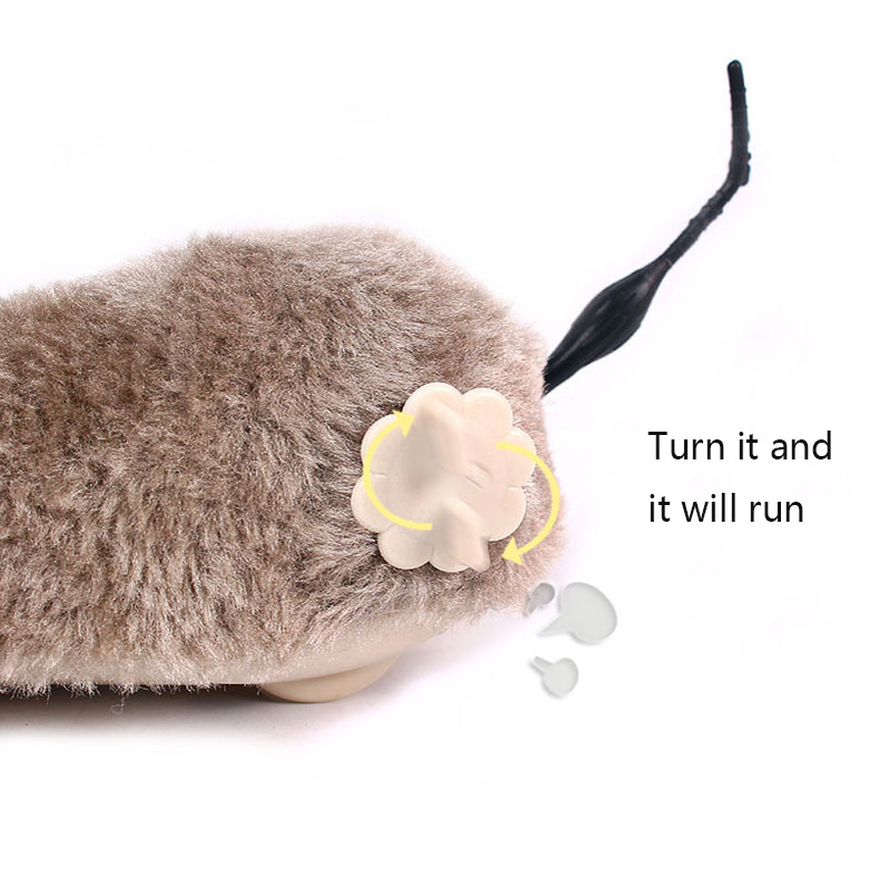 Đồ chơi trêu mèo con chuột chạy lên dây cót - GENYO cat toy 032