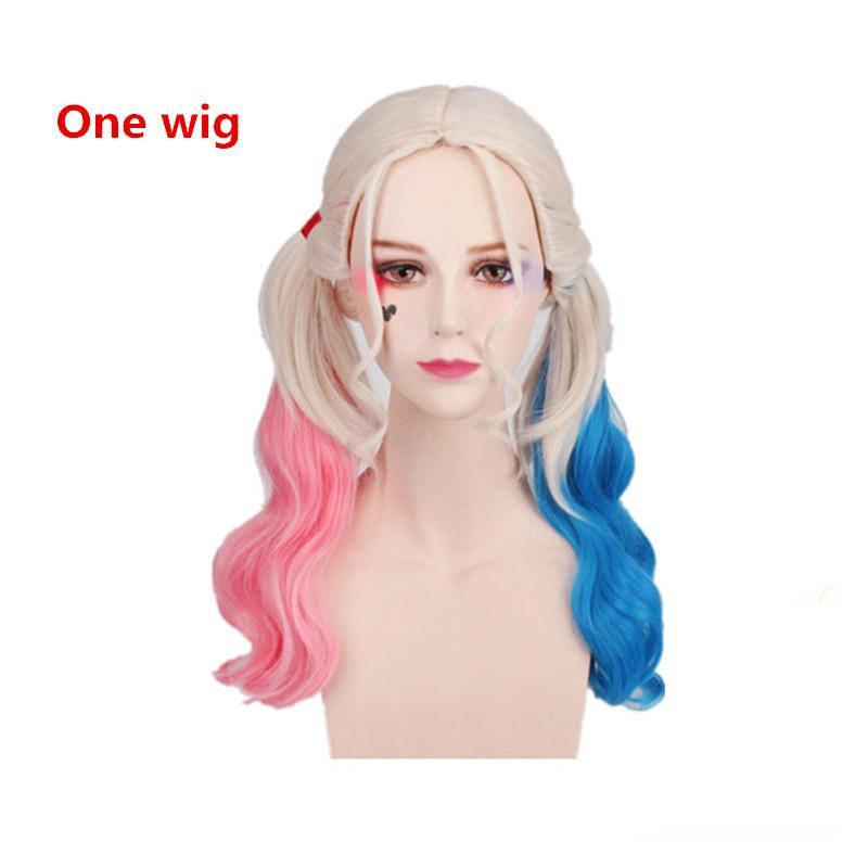 Trang Phục Hóa Trang Quinn Harley Харли Куинн Trẻ Em Bé Gái HalloweenT Áo Sơ Mi Bracer Joker Áo Dây Tóc Giả Găng Tay