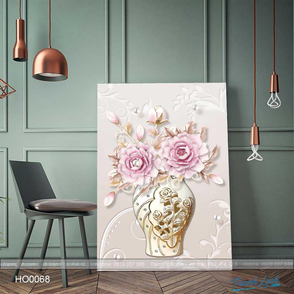 Tranh Canvas hoa treo tường trang trí cầu thang ho.ttph0007