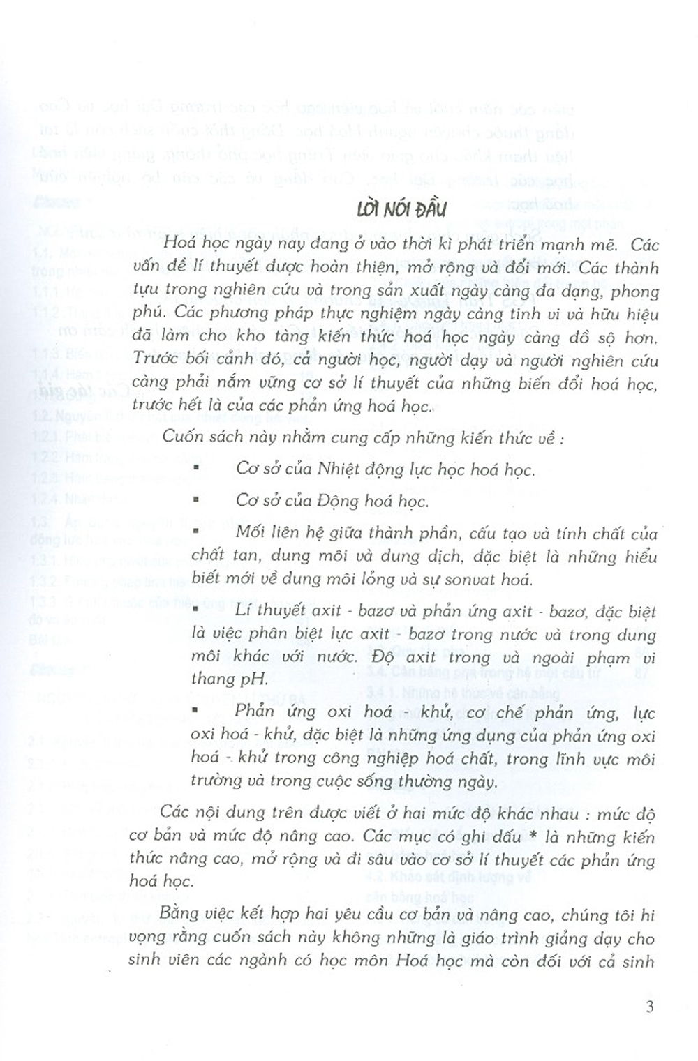 Cơ Sở Lí Thuyết Các Phản Ứng Hóa Học