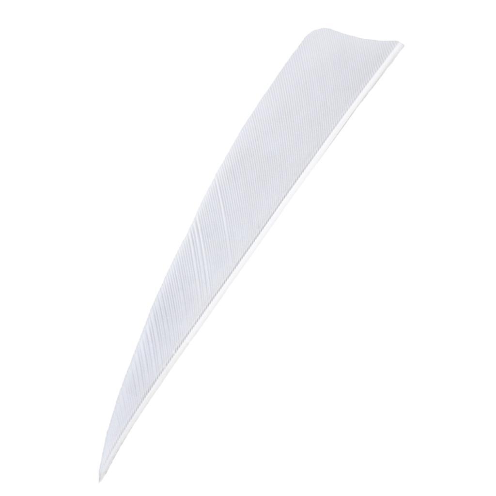 2x 12pcs 4 Inch Archery Arrow Drip Vanes Natural Feather Fletchings Arrow Shaft DIY