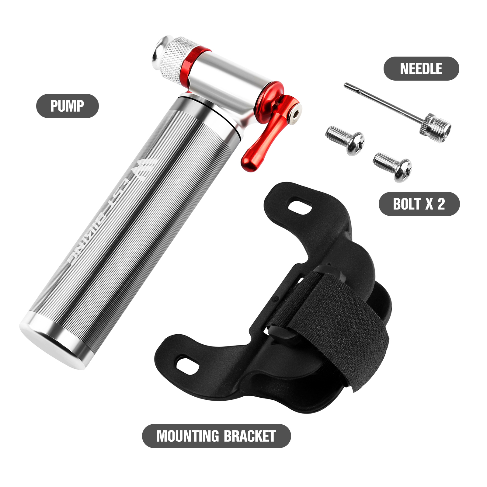 Bơm xe đạp mini WEST BIKING CO2 cho Presta và Schrader