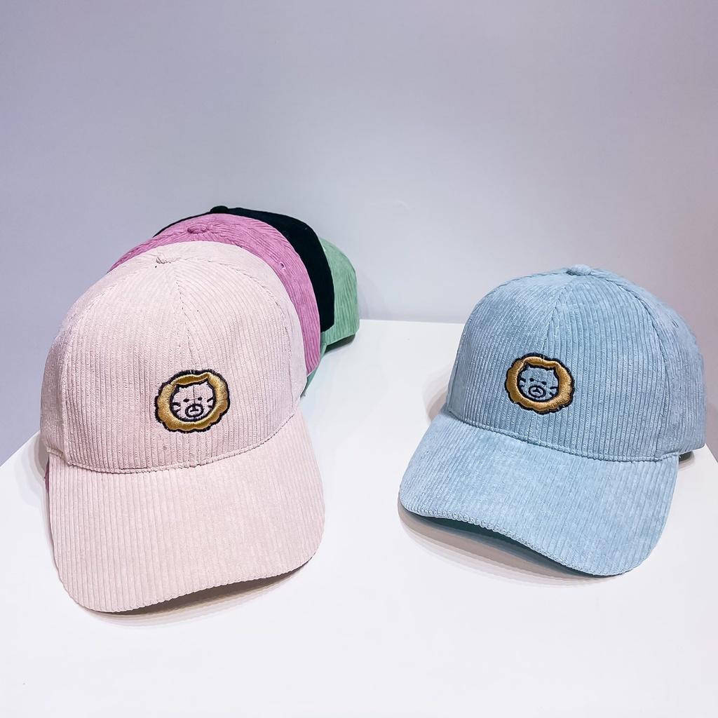 Mũ Lưỡi Trai Nón Kết Nhung Cao Cấp Thêu Mặt Sư tử 430 Phong Cách Ulzzang Form Unisex Nam Nữ