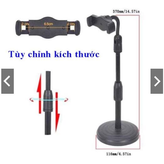 Giá Đỡ Điện Thoại livestream xem video Ổn Định Xoay 360 Độ dùng để Quay Phim Ghi Hình Đa Dụng