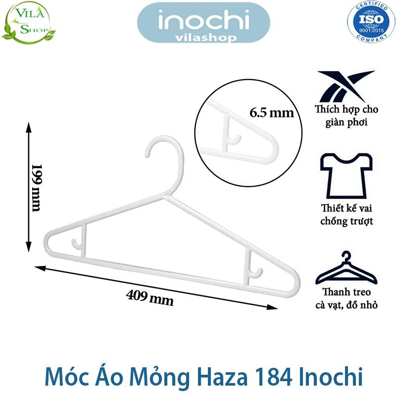 Móc Treo Quần Áo, Móc Quần Áo Mỏng Hara 184, Bộ Sưu Tập Móc Quần Áo Người Lớn Nhựa Cao Cấp Inochi