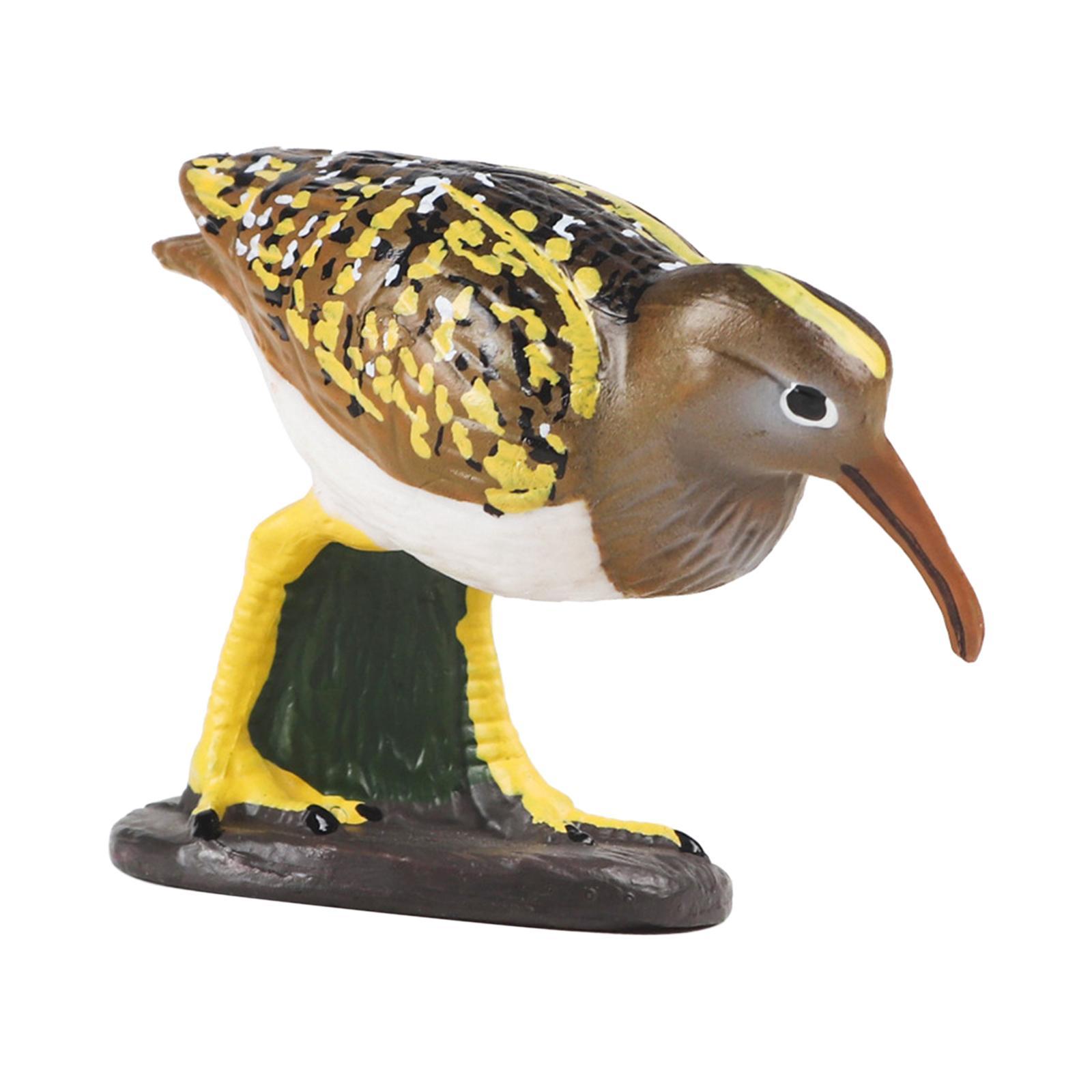 Durable Bird Figurine Ornament Fine Workmanship Bird Statue for Bookshelf Desktop