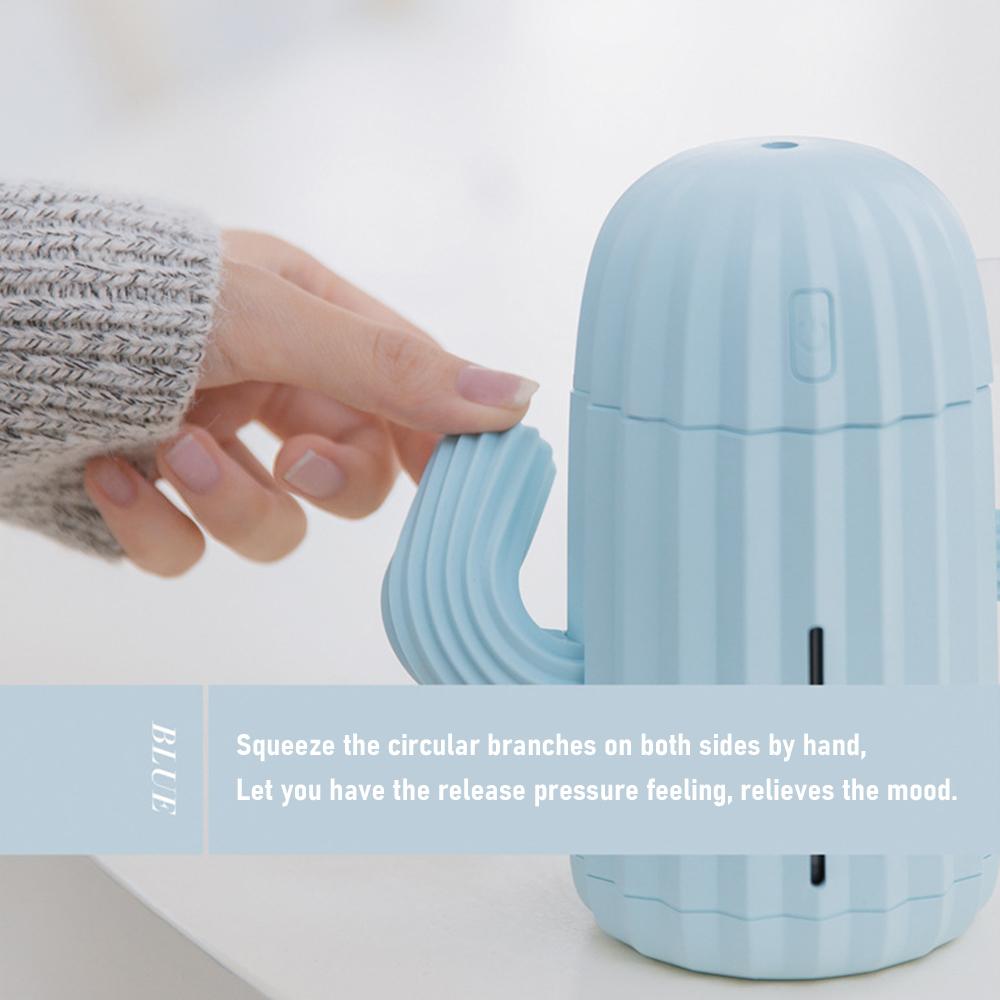340ML USB Xương Rồng Máy Tạo Độ Ẩm Không Khí Khuếch Tán Hương Thơm Phun Sương Tạo Phun Sương Tạo Ẩm Hình Ếch Con Mini Hương Thơm Atomizer Khuếch Tán Tinh Dầu Xe Hơi