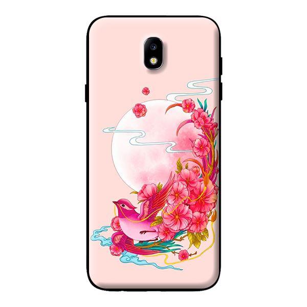 Ốp in cho Samsung Galaxy J3 Pro Chim Nền Hồng - Hàng chính hãng