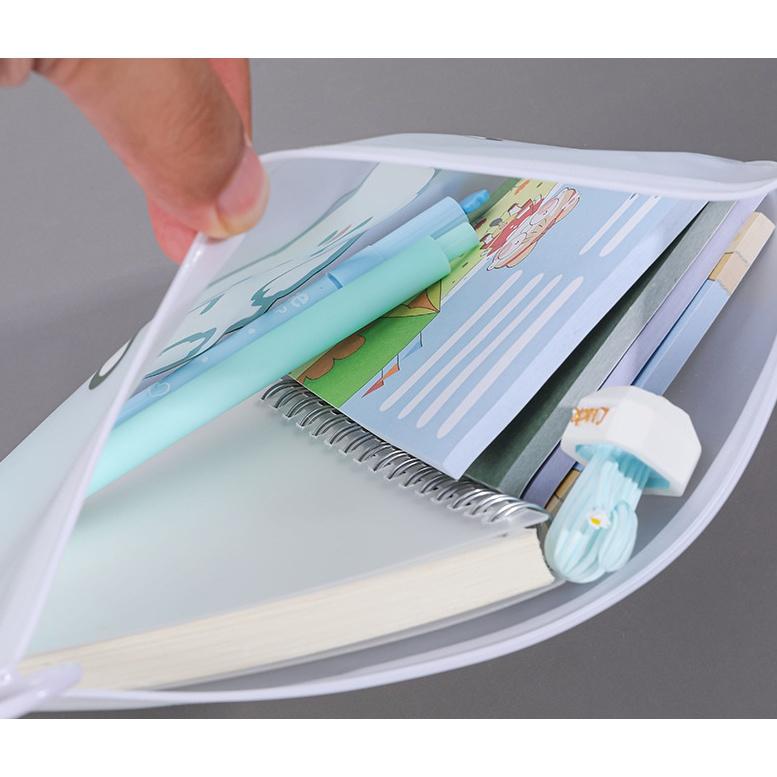 Túi đựng bút trong suốt nhiều mẫu hoạt hình xinh DUASHOP