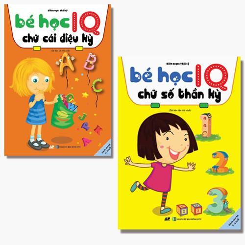 Sách - Combo 2 Cuốn Bé Học IQ Chữ Số Thần Kỳ Và Chữ Cái Kỳ Diệu - Dành Cho 3 - 6 Tuổi
