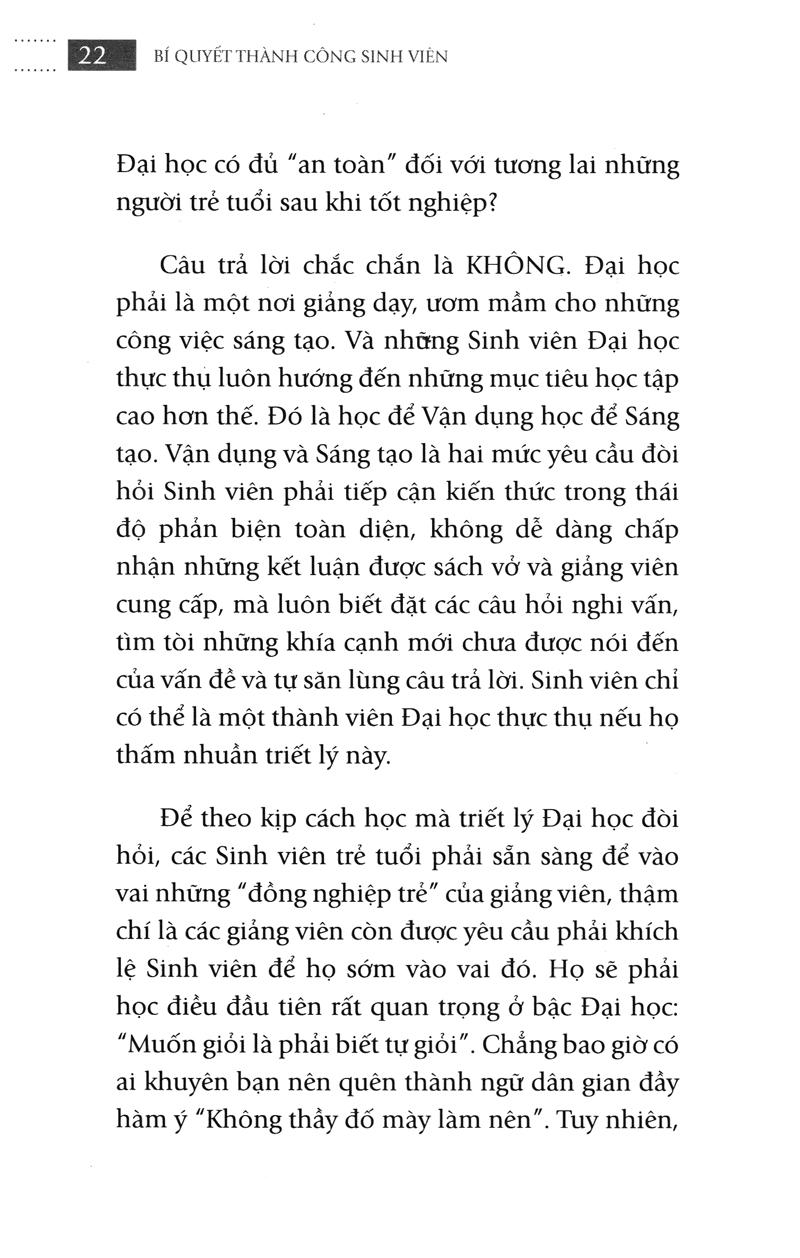Bí Quyết Thành Công Sinh Viên (Tái Bản)
