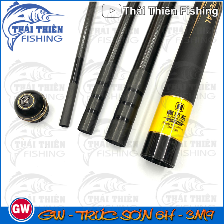 Cần Câu Tay Carbon GW Trúc Sơn Độ Cứng 6h 3m9 Bản Đặc Biệt 2021