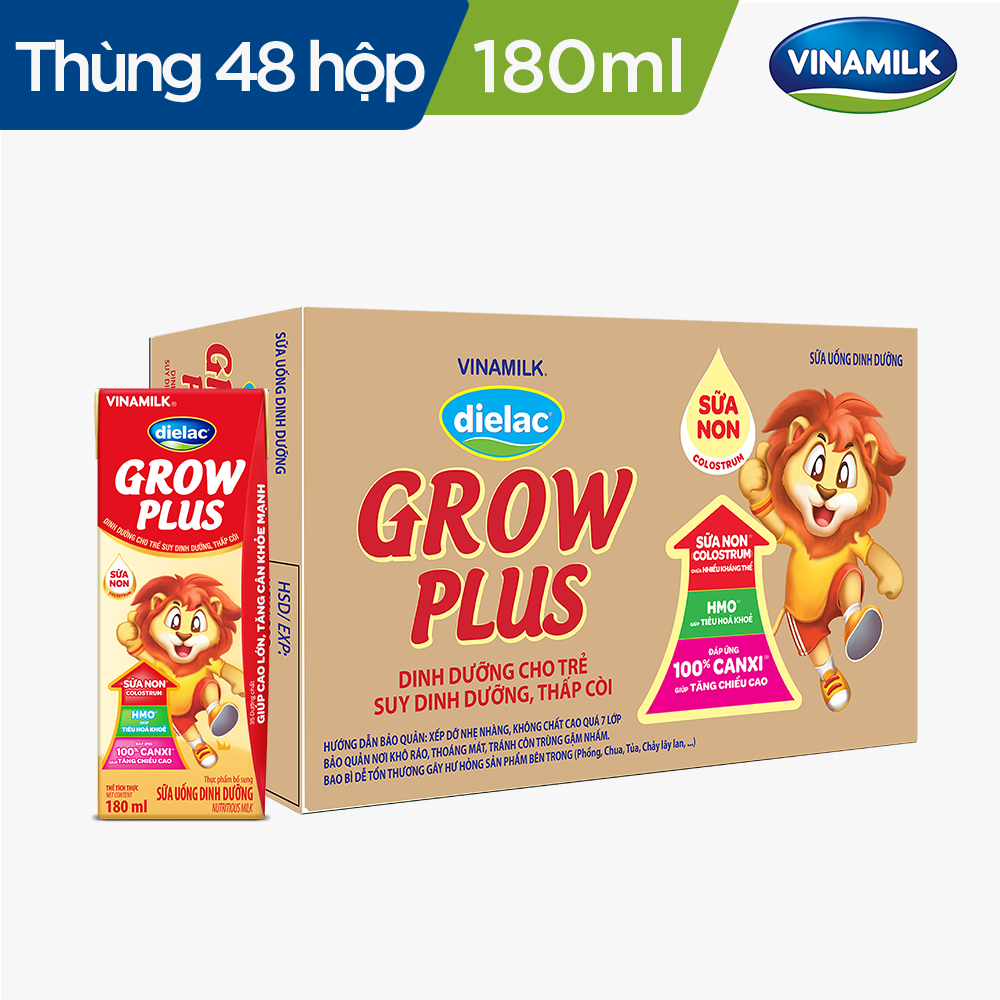 COMBO 48 HỘP SỮA BỘT PHA SẴN DIELAC GROW PLUS 180ML