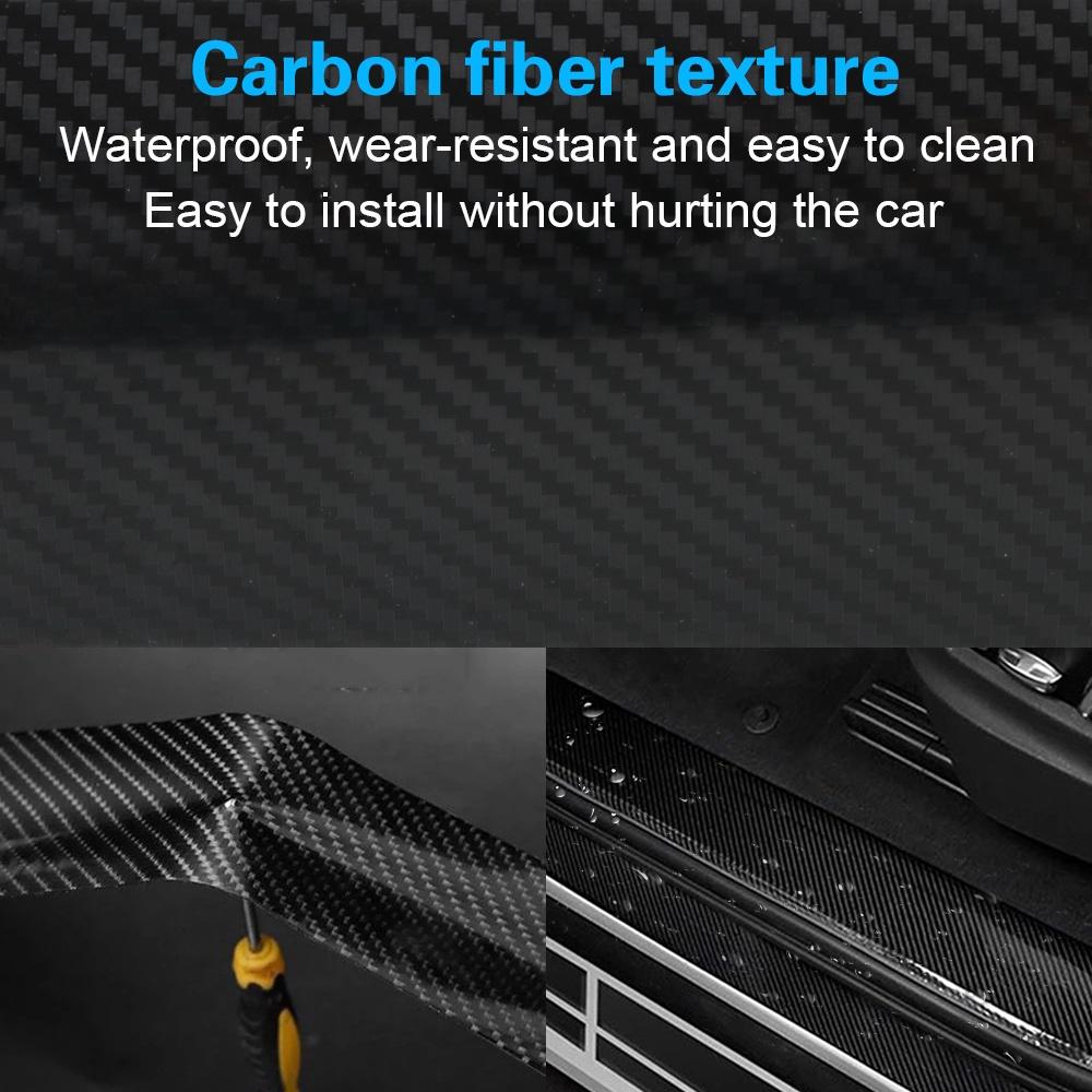 Miếng dán bảo vệ cửa xe hơi chống trầy xước chống thấm nước bằng sợi carbon