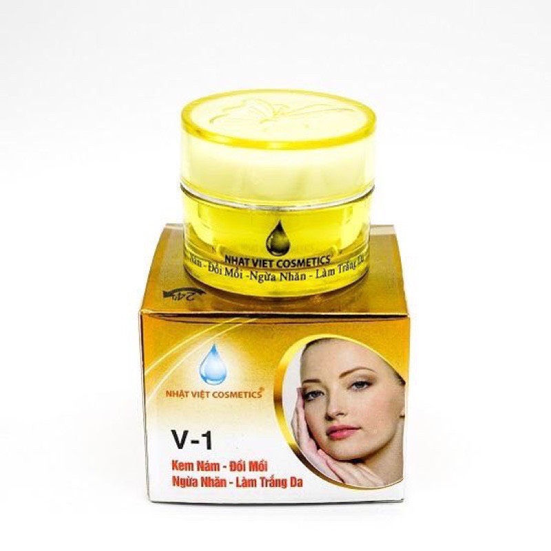NHẬT VIỆT COSMETICS_Ngọc Trai Đen Sữa Ong Chúa – Kem nám đồi mồi ngừa nhăn làm trắng da