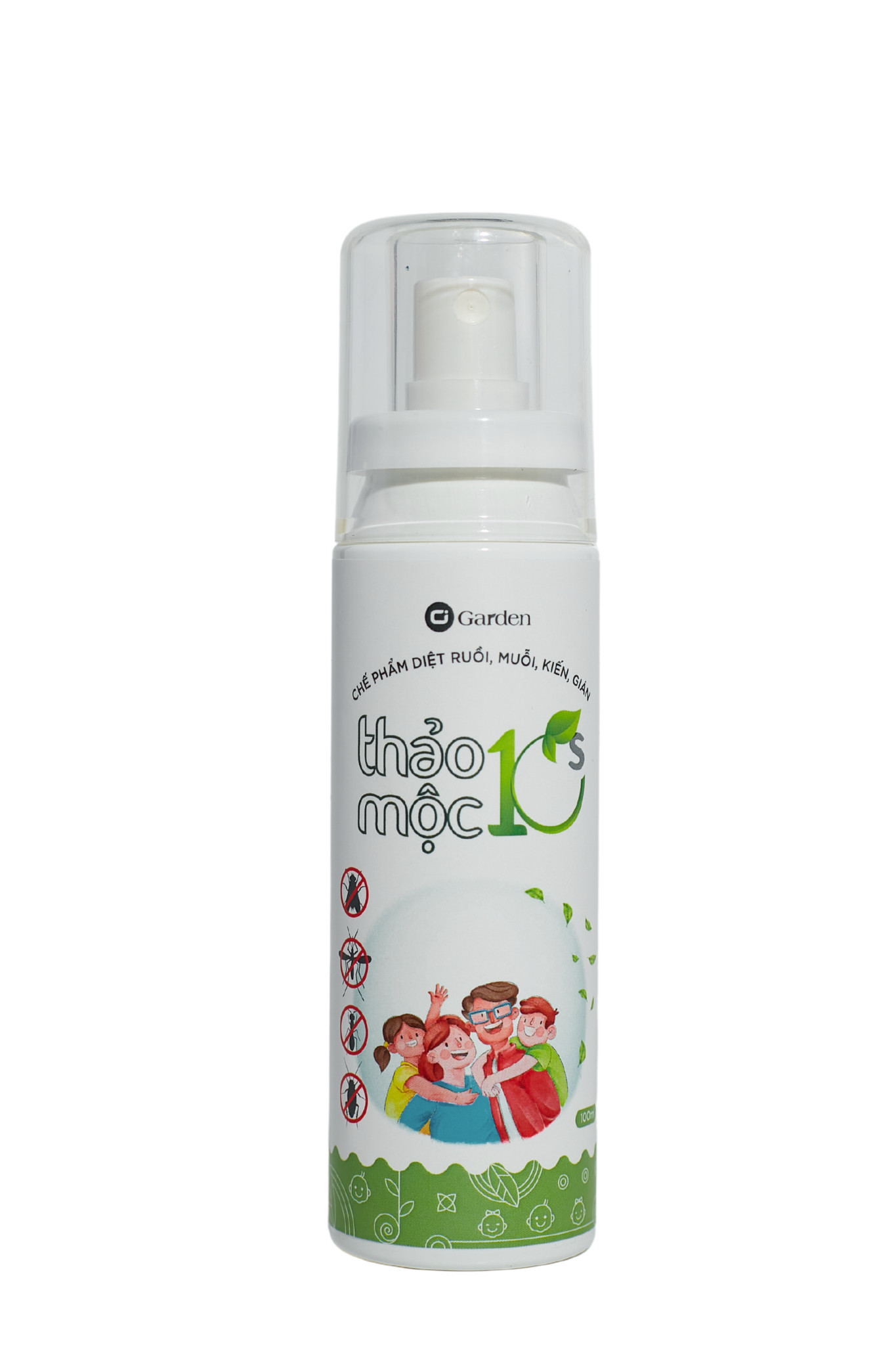 Thảo Mộc 10S - Chế phẩm diệt ruồi, muỗi, kiến, gián - 100ml - 100% thiên nhiên và hữu cơ - Chiết xuất từ Cúc Hoạ Mi