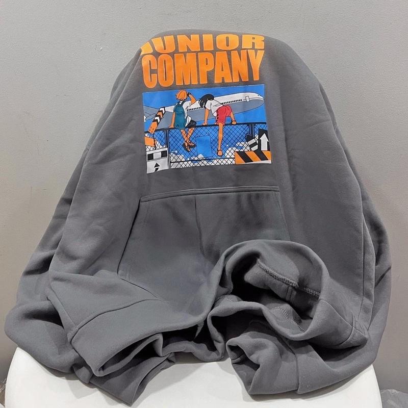 Áo Hoodie Forrm Rộng Xám Đen COMPANY Ulzzang , phong cách thời trang, style HÀN QUỐC