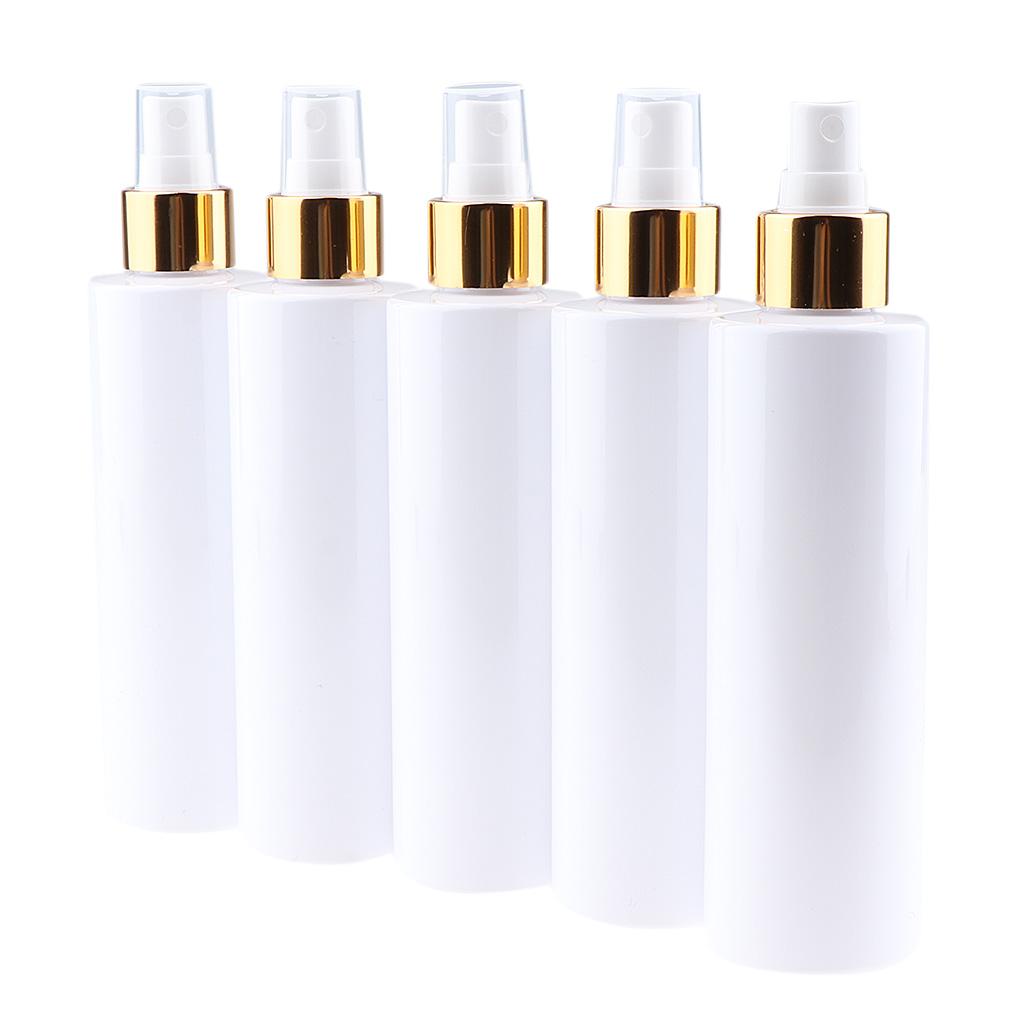 5x Refillable Empty Spray Bottle Liquid Makeup Toner Container for Travel