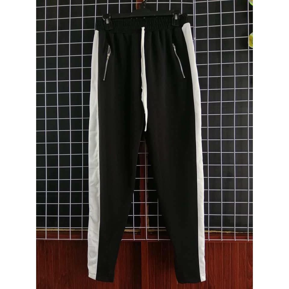 Quần track pants zipper 2 line cực chất