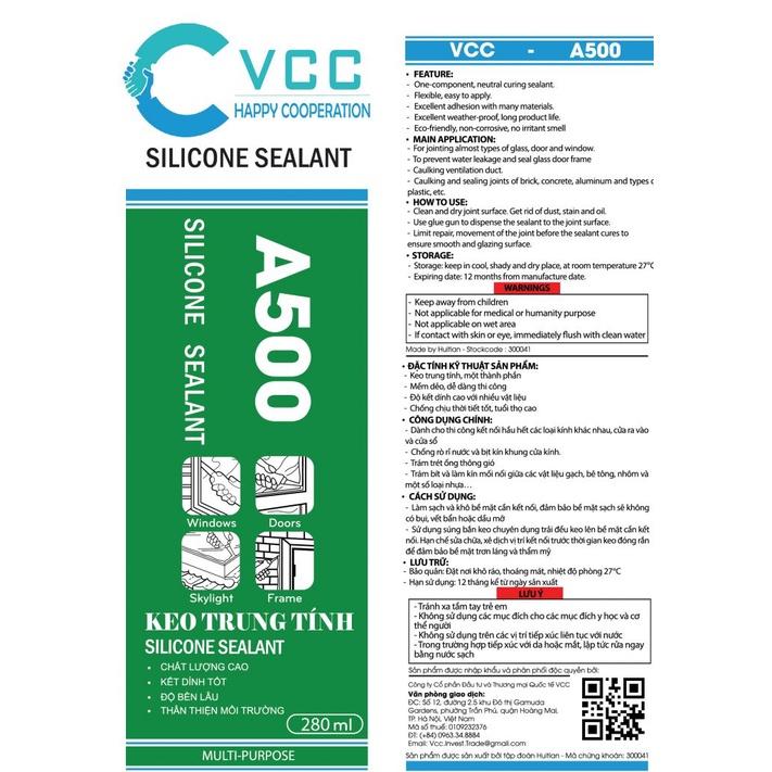 KEO SILICONE VCC A500 ( keo Silicone Huitian )- chất lượng tốt, giá thành tốt