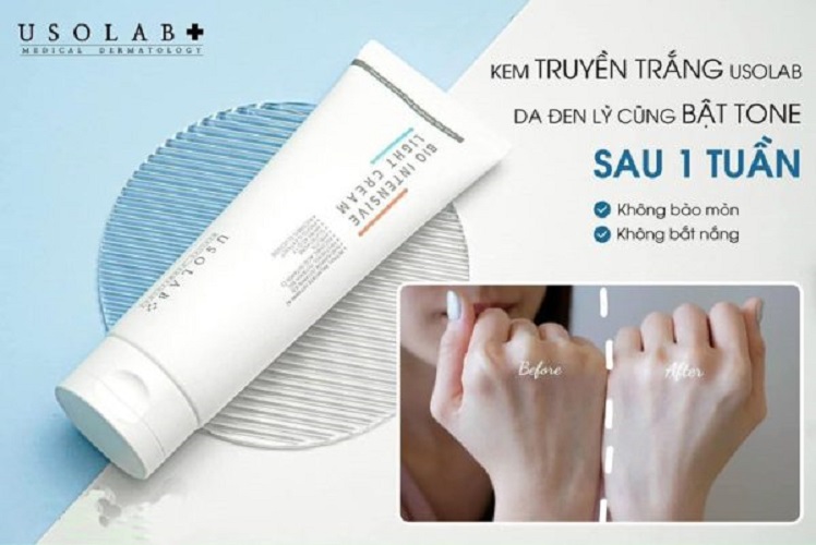 Kem truyền trắng da body Usolab Bio Intensive Light Cream 250ml