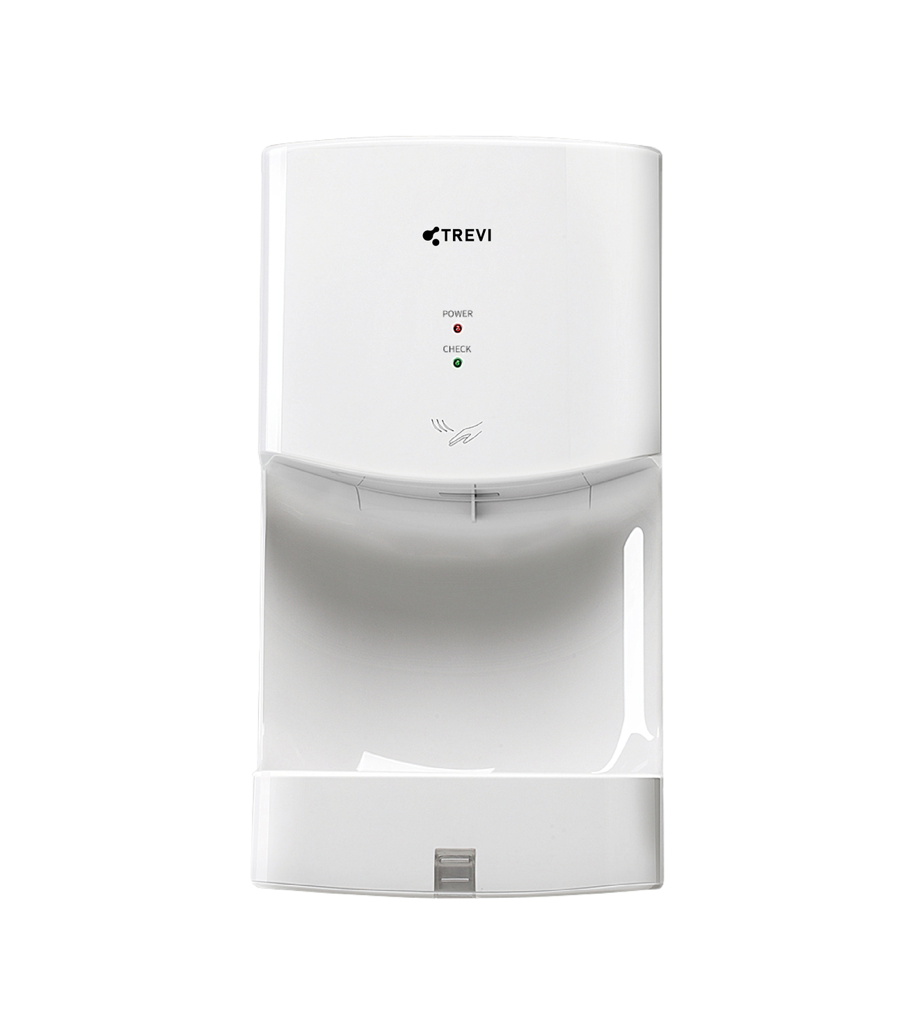 Máy sấy tay màu trắng, kích thước 470x250x165mm, hiệu Trevi TVHD0362W