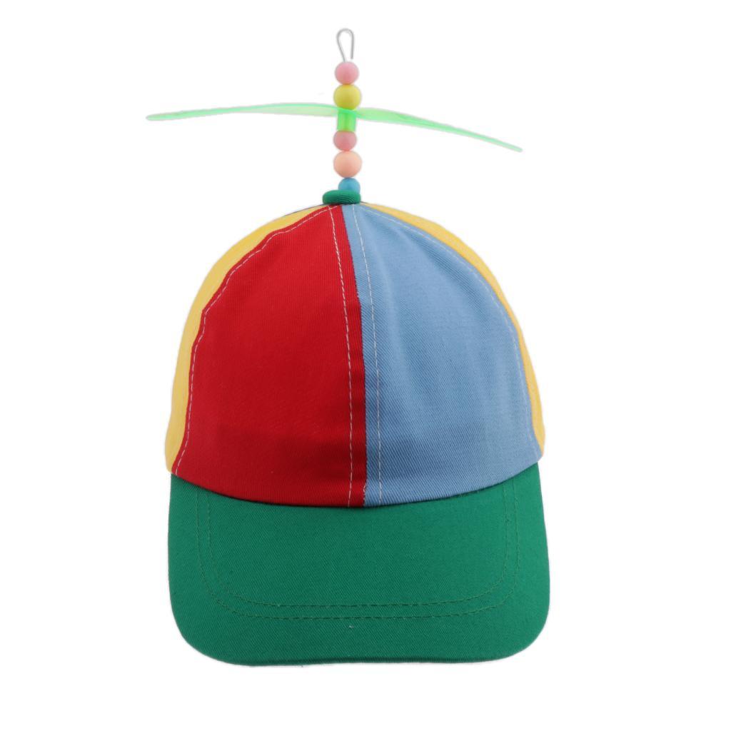 Rainbow Propeller  Hat w/ Adjustable Hat  Back-Costume