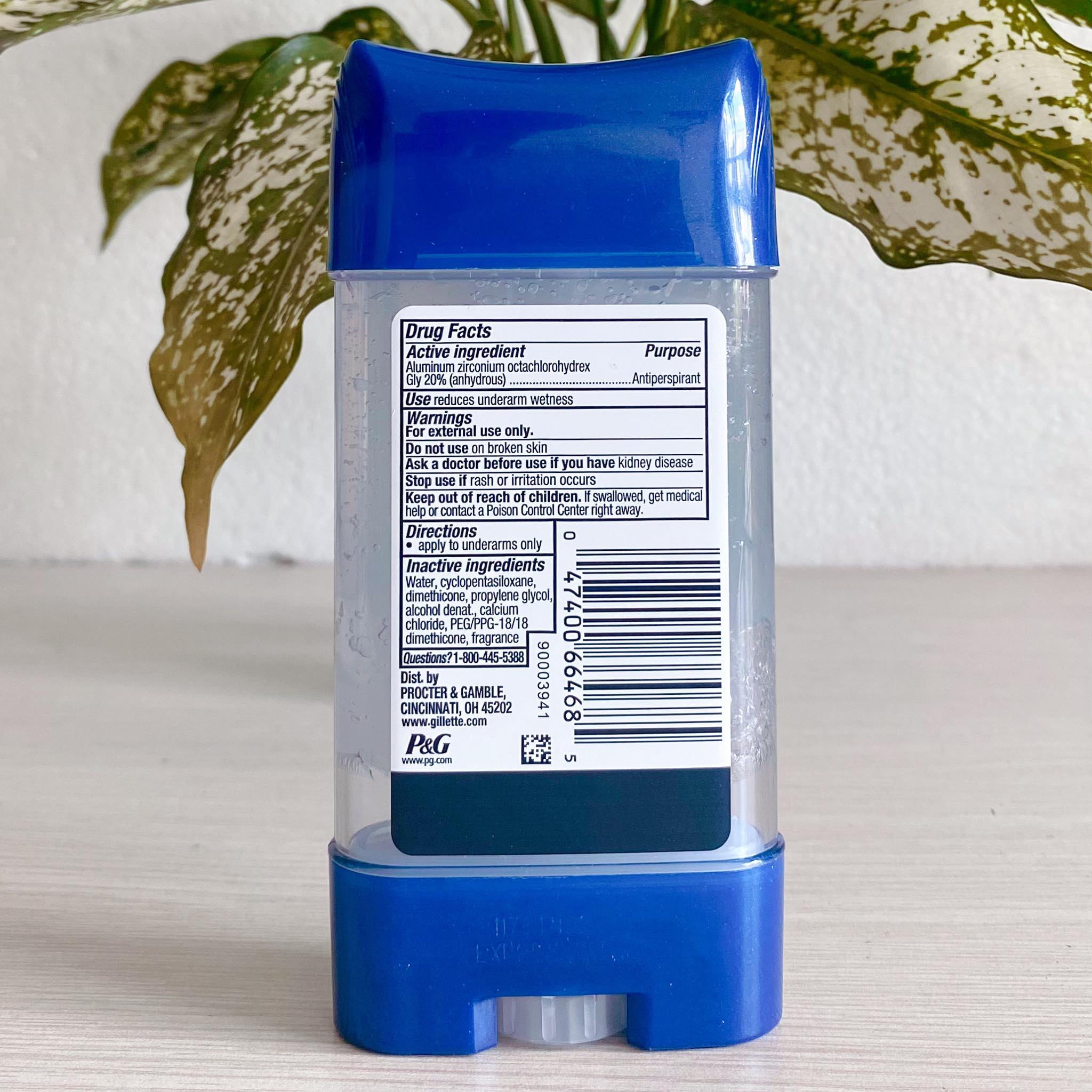 Lăn khử mùi Gillette Advanced Clear Gel Antiperspirant  Cool Wave 107g
