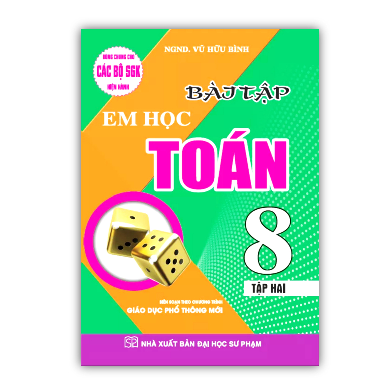 Sách - Combo Bài Tập Em Học Toán Lớp 8 - Tập 1 + 2